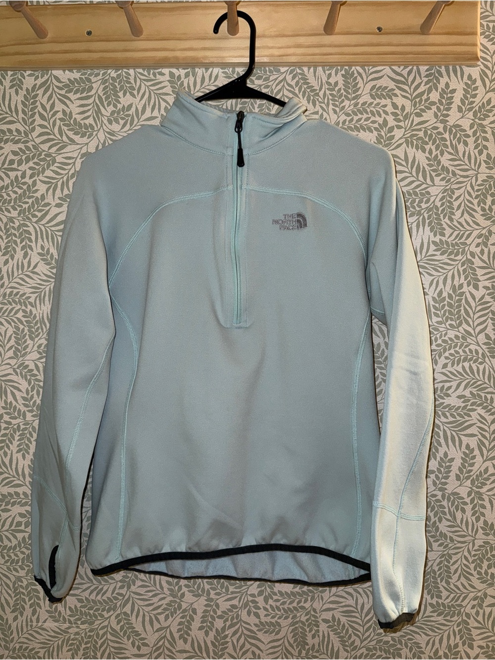 The North Face Light Blue Women's Half-Zip Fleece Pullover